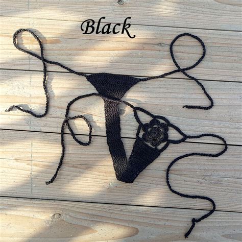 Hand Crochet Sexy Bikini Bottom Thong Boho Women Mini Bikini Sexy G String EBay