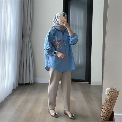 Pin By Ootdkorea Shopee On Ootd Outfit Hijab Stylish Outfits Casual