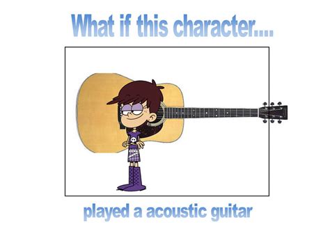 What if Luna loud played a acoustic guitar by scottyiam on DeviantArt