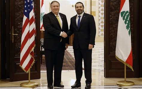 Pompeo Se Reúne Con Líderes De Líbano Para Conversar Sobre Hezbolá Y La