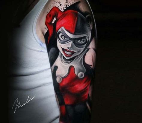 Harley Quinn Tattoo By Michael Cloutier Post 24855 Harley Quinn