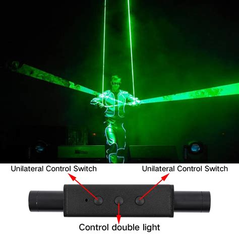 Mini Dual Direction Green Laser Sword For Laser Man Show Double Headed