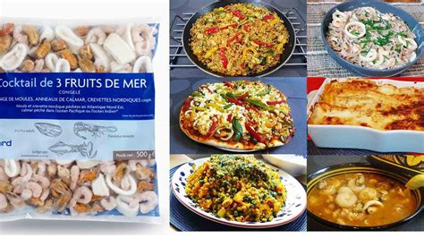 6 délicieuses recettes avec un sachet de cocktail de fruits de mer