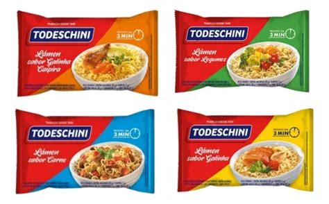 Macarrão Inst Miojo Lamen Todeschini Sabores 85g 10 Uni MercadoLivre