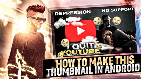 HOW TO MAKE I QUIT YOUTUBE THUMBNAIL FREE FIRE I QUIT YOUTUBE