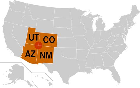 Four Corners United States Worldatlas