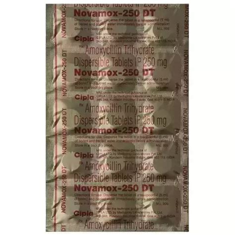 Novamox Dt Tablet Uses Price Dosage Side Effects Substitute