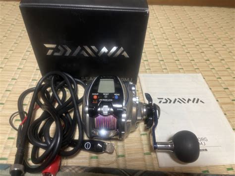 DAIWA SEABORG 300MJ L 電動 リール ダイワ シーボーグ 300MJ み 機関良好 PE付き 船釣り 取説 箱付き ダイワ