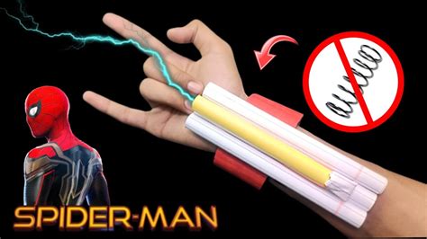 HOW TO MAKE SPIDER MAN WEB SHOOTER WITH CARDBOARD WEB SHOOTER WITH