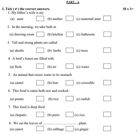 Class Evs Chapter Worksheet Class Worksheet Part Worksheet