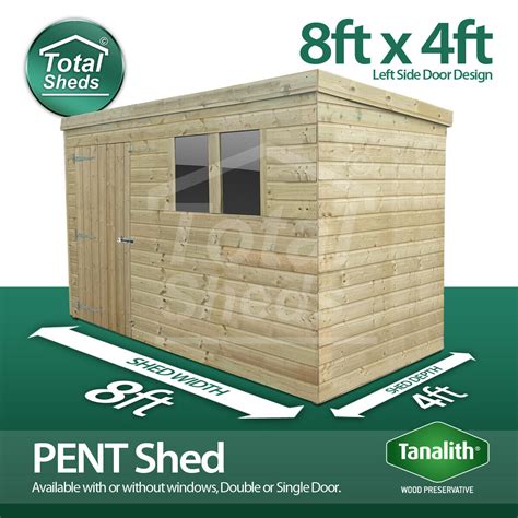 X Pressure Treated Tanalised Pent Shed Top Quality Tongue And Groove