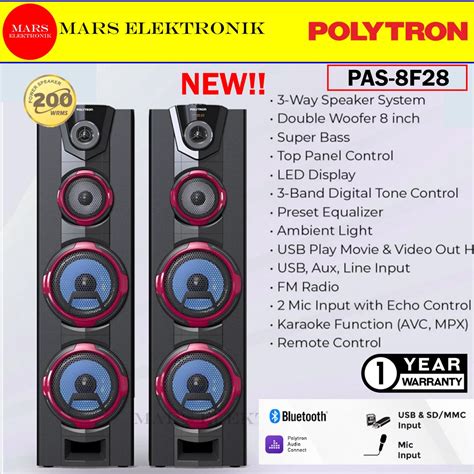 Jual Speaker Polytron Pas F Super Bass Bluetooth Active