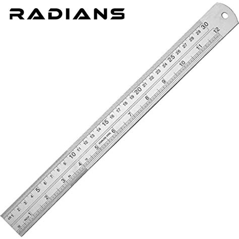 12 Inches Stainless Steel Ruler, Precision Metal Ruler with Conversion ...