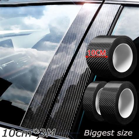 Cheap D Carbon Fiber Sticker Black Vinyl Film Diy Car Decoration