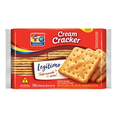 Biscoito Cream Cracker Fortaleza Tradicional Pacote G Big Box