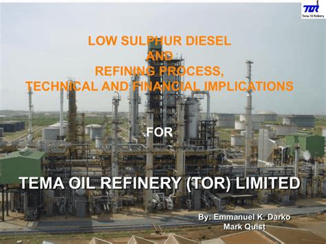 tema oil refinery (tor) limited