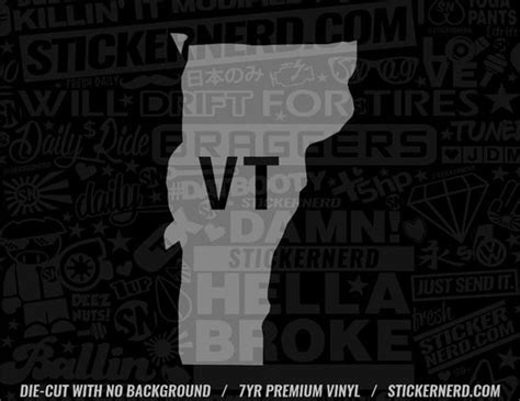 Vermont Vt Sticker State Outline Stickers Car Window Decals