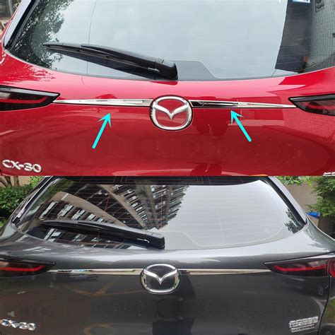 CYAuto Moldura Para Puerta Trasera Trasera Cromada Para Mazda CX 30