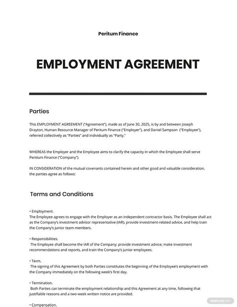 Advisor Agreement Template