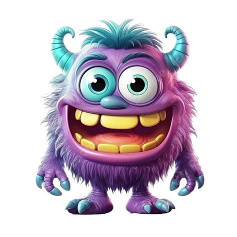 Funny Cute Monster Character Halloween Illustration Monster Face Png