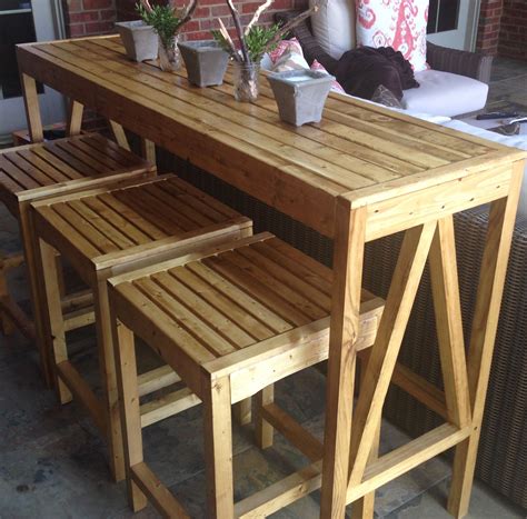 Sutton Custom Outdoor Bar Stools Outdoor Bar Table Wood Bar Table