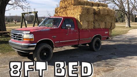 How To Stack Hay Or Straw Bales In A Pickup Truck Youtube