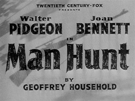 Chasse à Lhomme Man Hunt Film Américain De Fritz Lang 1941