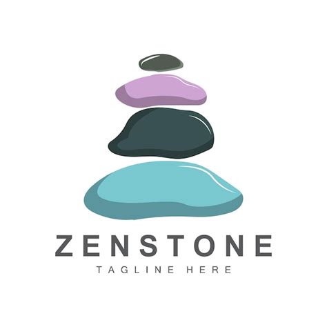 Premium Vector Balance Stone Logo Design Vector Therapy Stone Massage