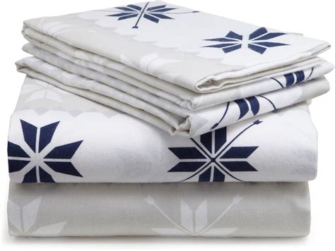 Amazon Brand Pinzon Lightweight Cotton Flannel Sheet Set