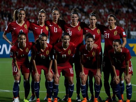 Premium AI Image | Victory for the Spanish women's national football team