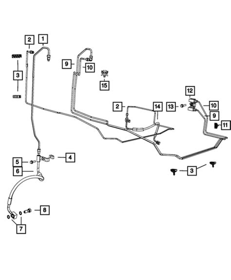 Hydraulic Control Unit Brake Tubes And Hoses For 2011 Jeep Wrangler My Mopar Parts