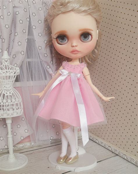 Blythe Doll Pink Princess Dress Cute Outfit Etsy