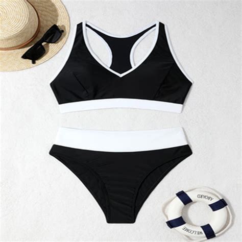 HHH New Color Matching Back Hollow Sexy Bikini Swimsuit Female Beach Swimsuit Walmart