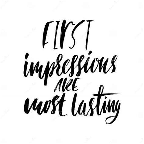 First Impressions Are Most Lasting Hand Drawn Lettering Proverb