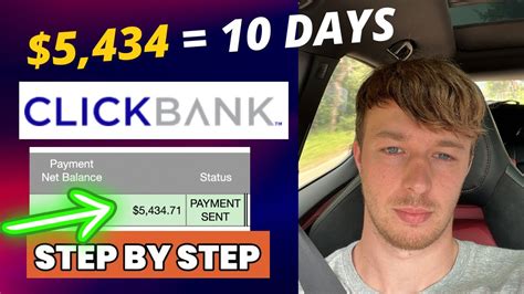 How I Made 5 434 In 10 Days With ClickBank Affiliate Marketing Using