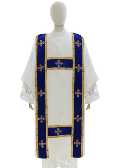 Gothic Dalmatic Df Akn Cream Blue Unlined All Products For