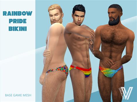 The Sims Resource Rainbow Pride Bikini