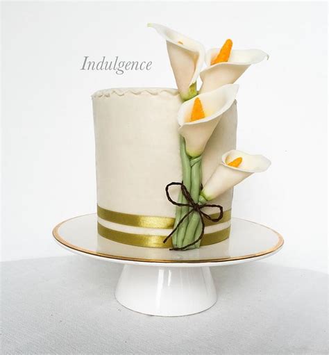 Calla Lilies Decorated Cake By Indulgence Cakesdecor