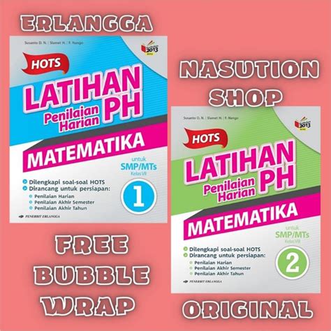 Jual Buku Hots Latihan PH Matematika Kelas 1 2 7 8 SMP MTs Erlangga