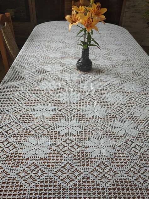 Pin By Soledad Riquelme On Crochet Solei Crochet Tablecloth Crochet