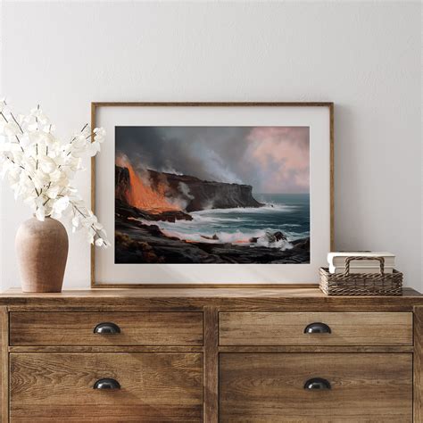 Hawaii Volcanoes Nationalpark Vintage Lgem Lde Hawaii Usa Sofortiger