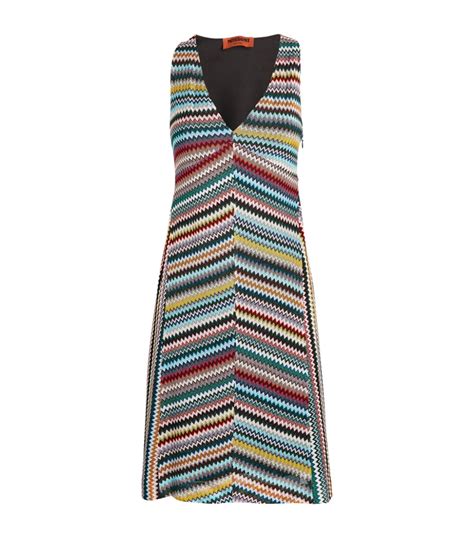 Missoni Multi Zigzag Midi Dress Harrods Uk