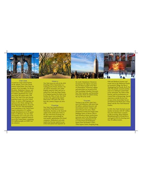 Hw 7 New York City Brochure Pdf New York City Manhattan