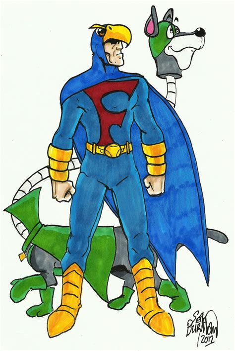 Blue Falcon and Dynomutt by erikburnham on DeviantArt