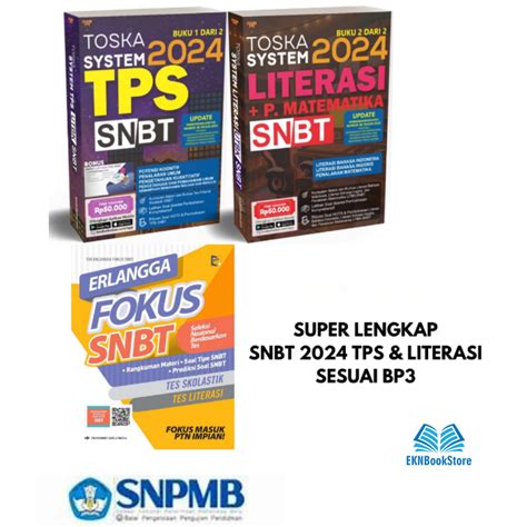 Jual PAKET 3 BUKU SUPER LENGKAP UTBK SNBT 2024 TPS LITERASI