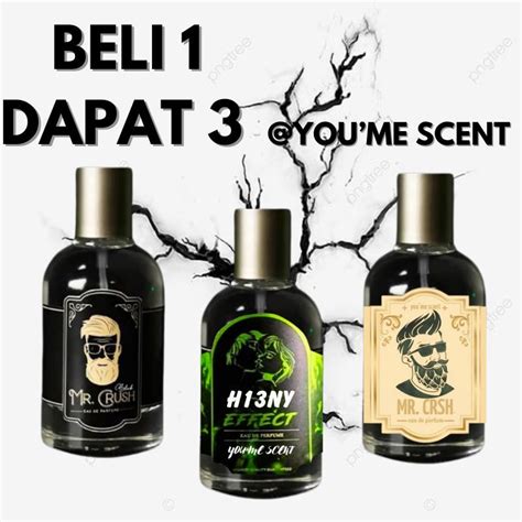 Jual BELI 1 DAPAT 3 PARFUM MR CRUSH PARFUM MR BLACK PARFUM