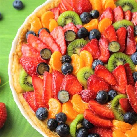 Tartaleta De Frutas Y Crema Pastelera Fruit Tart Receta Americana