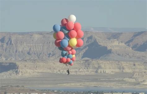 WATCH: David Blaine Is Currently Performing A Stunt Where He'll Ride 52 Helium Balloons 18,000 ...