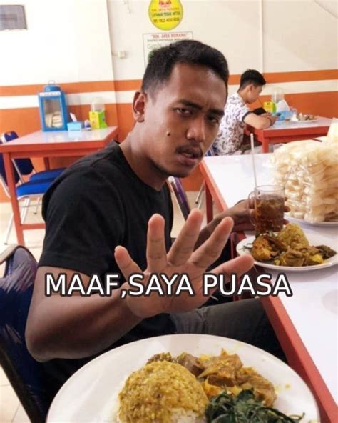 5 Kumpulan Meme Maaf Saya Puasa, Bikin Ngakak di Grup WA