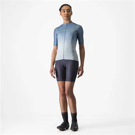 Castelli Salita Fietsshirt Korte Mouwen Blauw Lichtblauw Dames